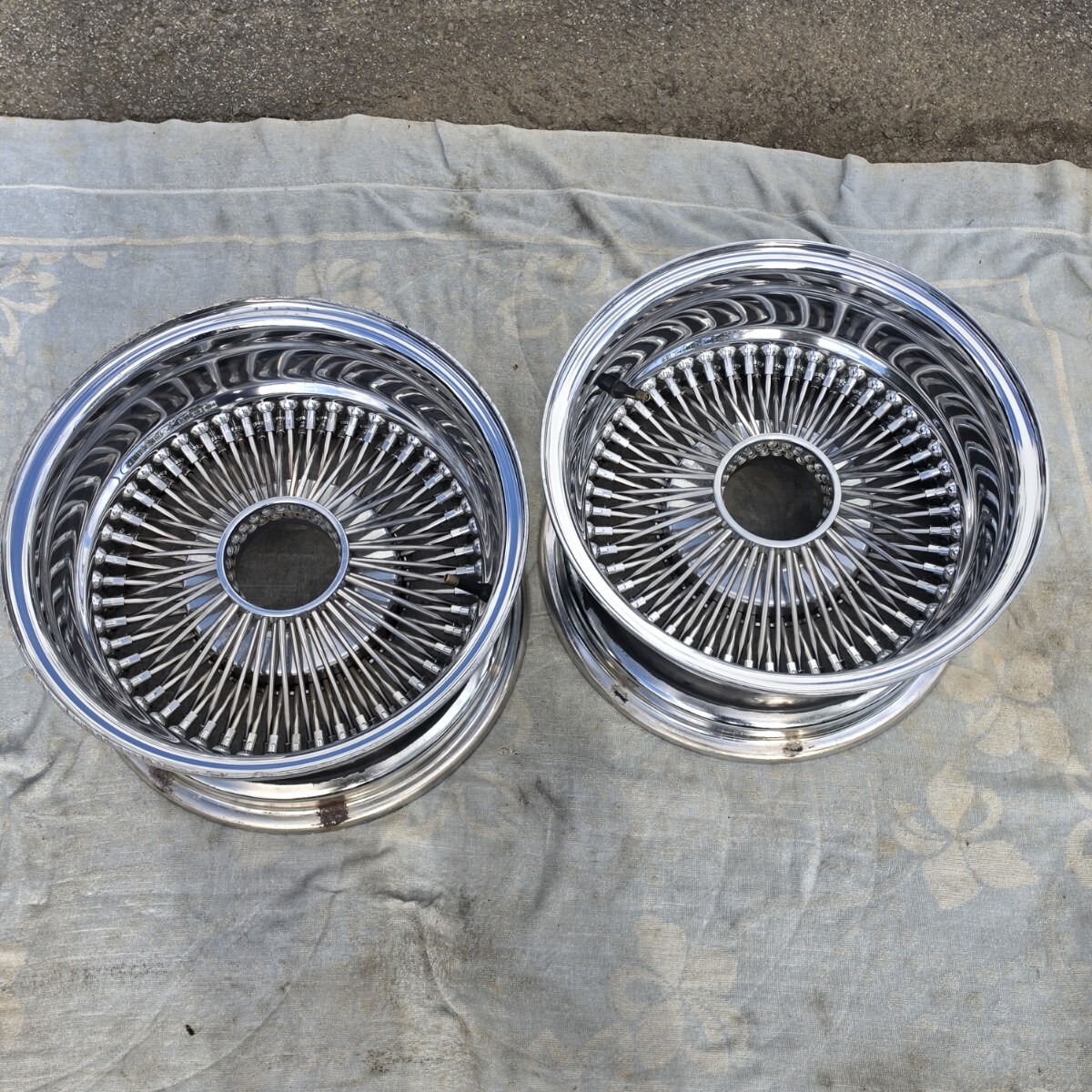 ○Dayton デイトン 72スポーク ワイヤーホイール 4本 15インチ 6J? PCD