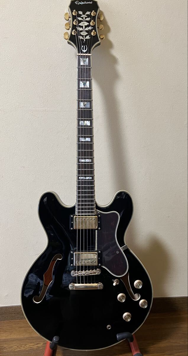 ☆ レアカラー エピフォン カジノ エボニーブラック 美品 Epiphone