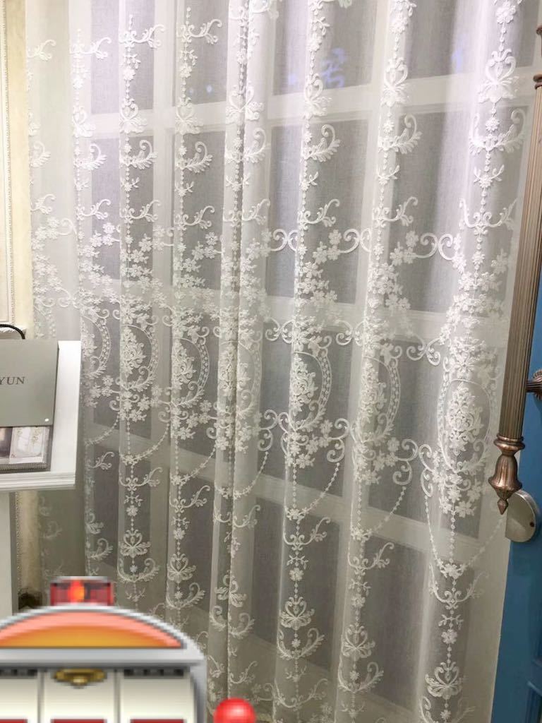 新品 二枚入り レースカーテン 大人気 フランス風 店長オススメ カーテン おしゃれ オーダーカーテン 刺繍柄 綺麗 外から見えにくい の落札情報詳細 ヤフオク落札価格情報 オークフリー スマートフォン版