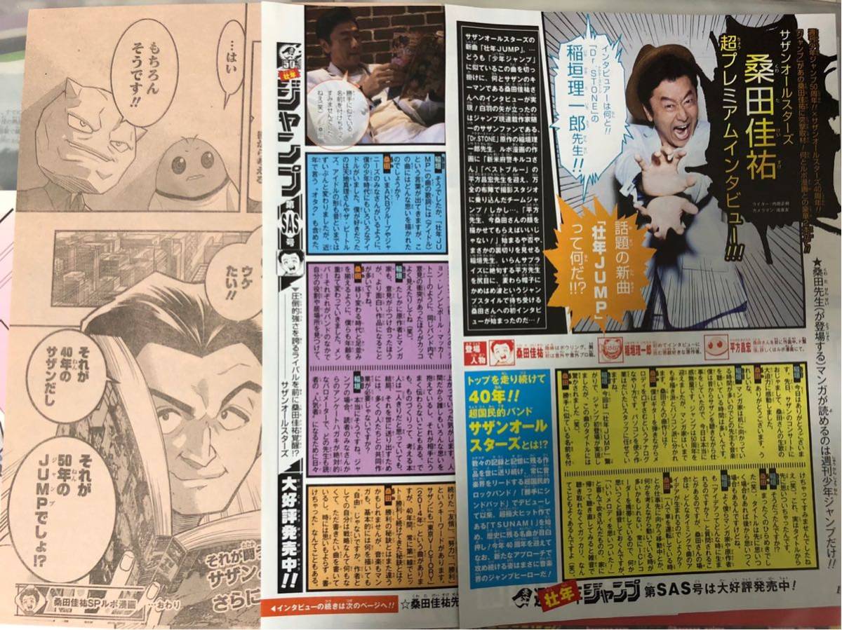 サザンオールスターズ 桑田佳祐 スペシャルインタビュー 対談漫画付き