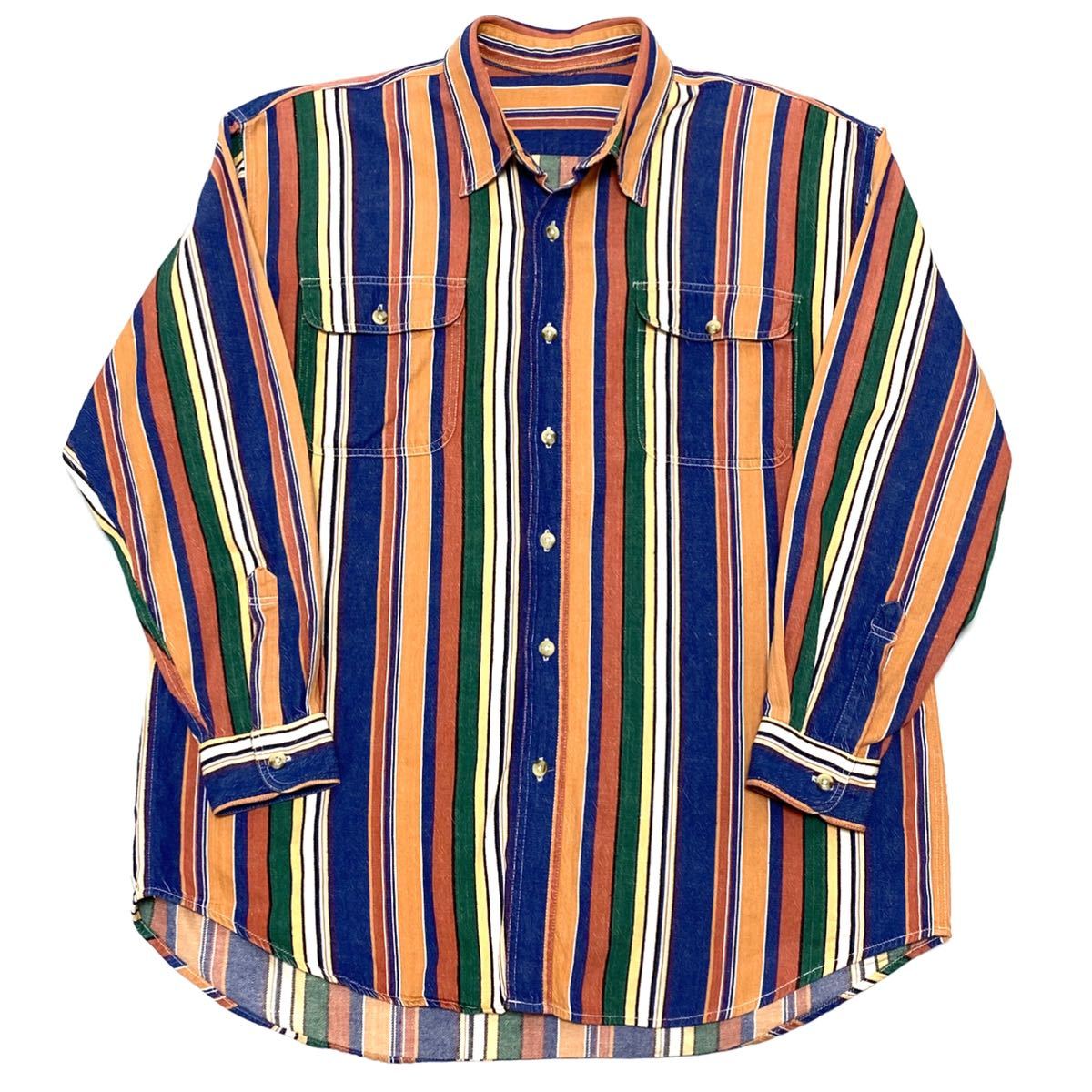 L相当 コットン ストライプシャツ 派手 レゲエ アメリカ古着 メンズ 即決 柄シャツ エスニック 即決 の落札情報詳細 ヤフオク落札価格情報 オークフリー
