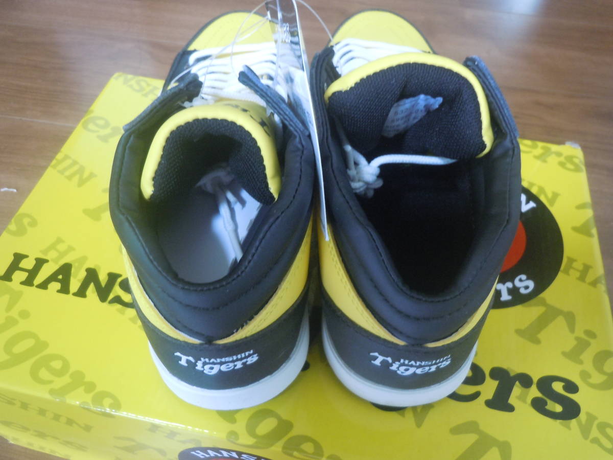 阪神タイガース シューズ ハイカットスニーカー イエロー 26cm 未