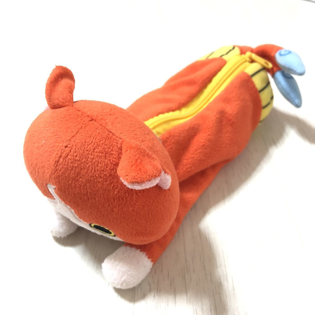 新品】妖怪ウォッチ ジバニャン ペンケース ぬいぐるみ 筆箱 筆入れ