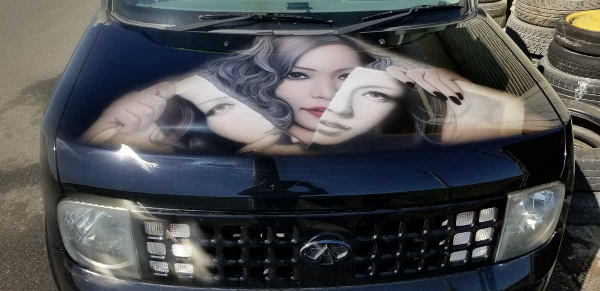 キューブ Z11 ボンネット安室奈美恵エアーブラシ塗装の落札情報詳細  