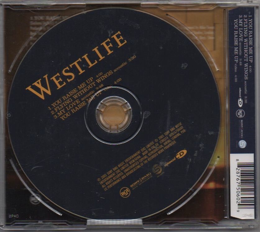 Westlife You Raise Me Up バラード名曲 廃盤貴重cdシングル アイリッシュ 男性ポップボーカル ブルーアイドソウル Aor の落札情報詳細 ヤフオク落札価格情報 オークフリー スマートフォン版