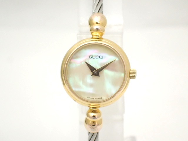 綺麗*GUCCIグッチ/2700.2.L/ワイヤーバングルウォッチ/レディース