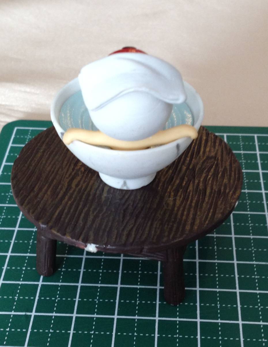 ◇妖怪フィギュア◇ゲゲゲの鬼太郎 目玉おやじ 茶碗ちゃぶ台◇の落札