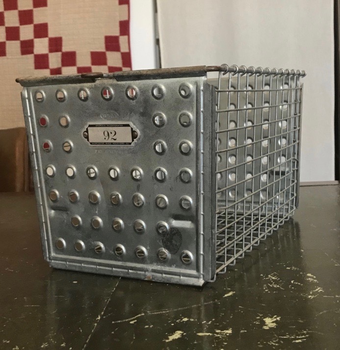 VINTAGE GYM METAL BASKET】アンティーク ヴィンテージ ジムバスケット