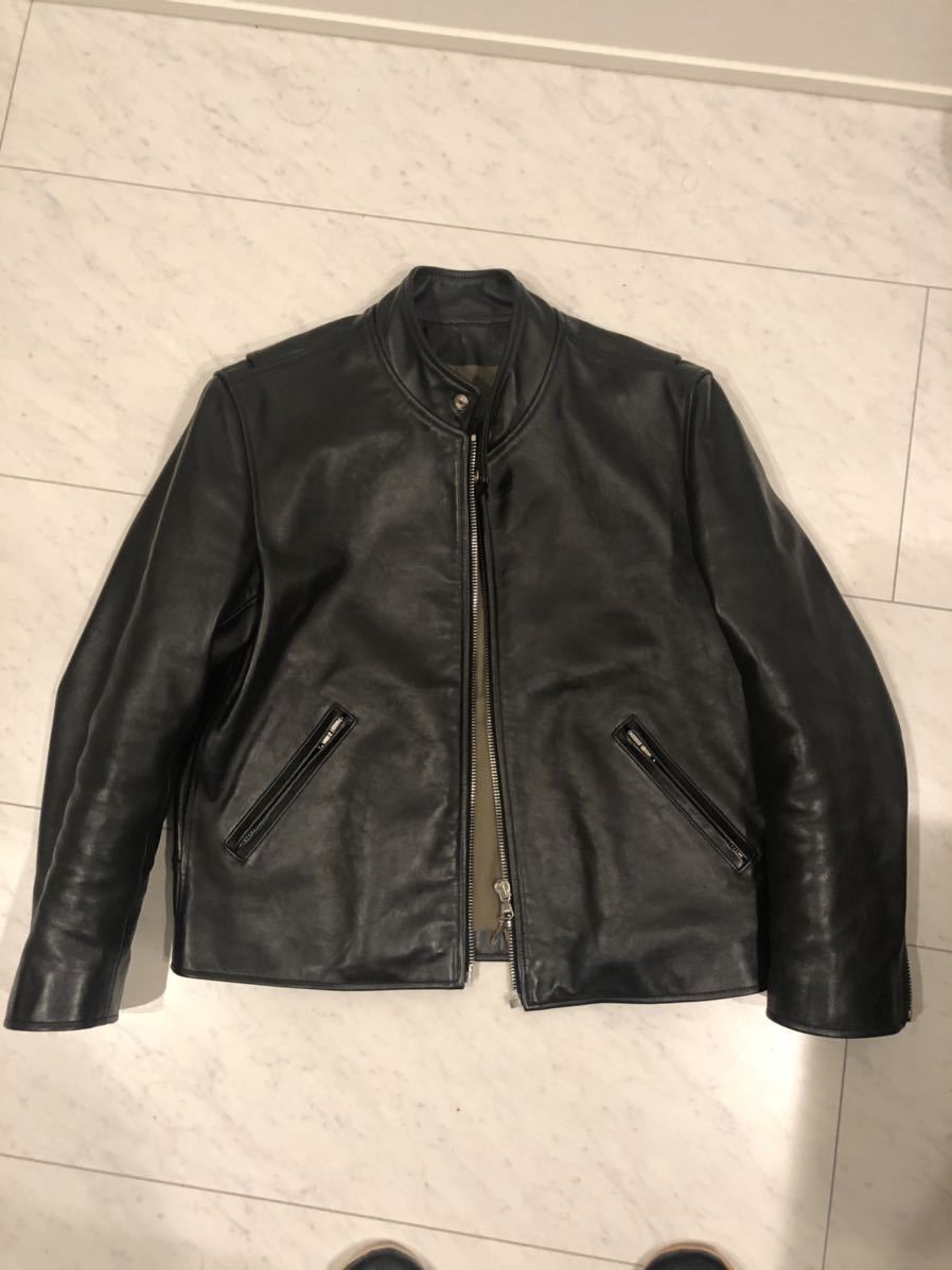 シングルライダース レザージャケット ライダースジャケット クロム  