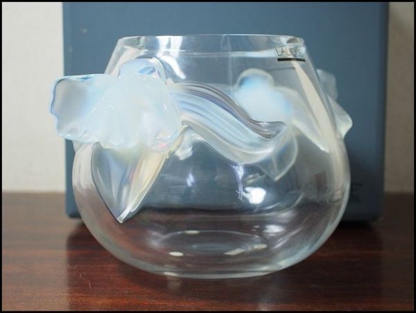中古】美品 Lalique ラリック 『オルキデ(蘭)』 オーパールセント 元箱