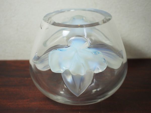 中古】美品 Lalique ラリック 『オルキデ(蘭)』 オーパールセント 元箱
