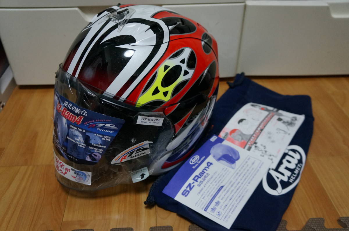 新品】生産終了品 激レア Arai SZ-Ram4 中須賀 克行 選手 レプリカ