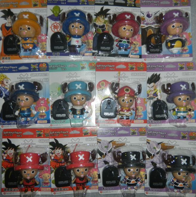 新品 J当時物ドラゴンボール少年ジャンプ40周年コラボチョッパーワンピースソフビフィギュア12個ぬいぐるみ正規 の落札情報詳細 ヤフオク落札価格情報 オークフリー スマートフォン版
