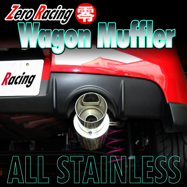 新品】Zero Racing【零】Wagon Muffler Type-ZRW オールステンレス 