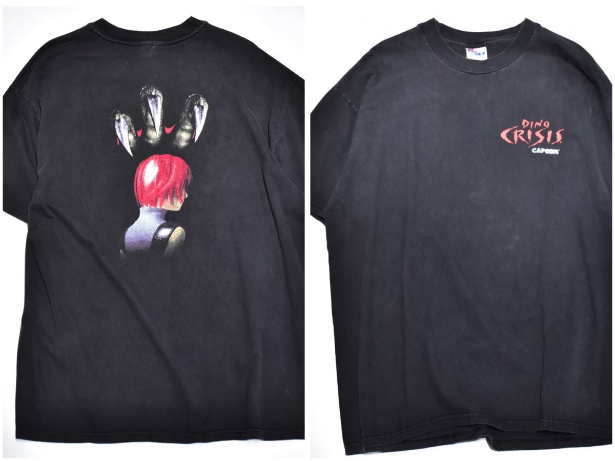 XL] 90s DINO CRISIS ディノクライシス ゲーム Tシャツ カプコン 99年 