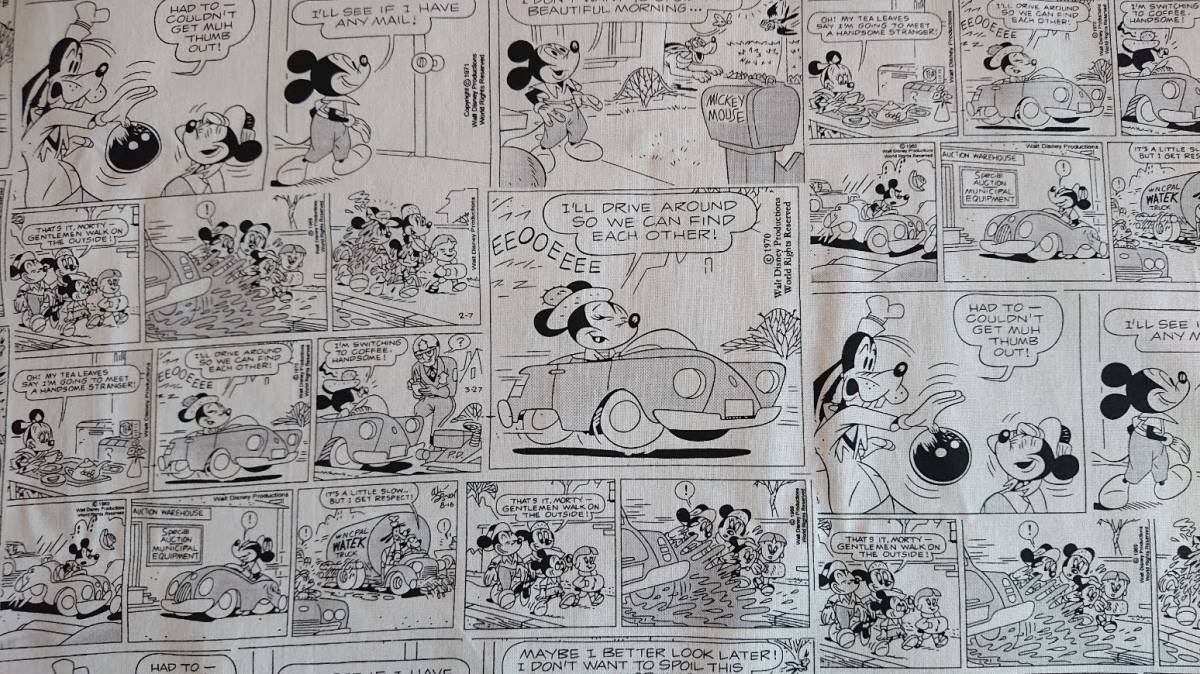 新品 即決 Usaコットン コミック風 ミッキーマウス ディズニー Mickey Mouse Comic Frames Disney ４５ ５５ の落札情報詳細 ヤフオク落札価格情報 オークフリー スマートフォン版