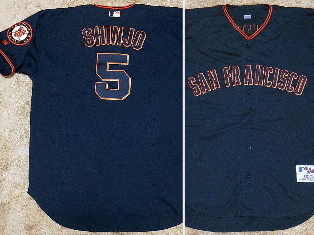 MLB バリー・ボンズ　ユニフォーム MLB バリー ボンズ ユニフォーム(グレー) - メルカリ