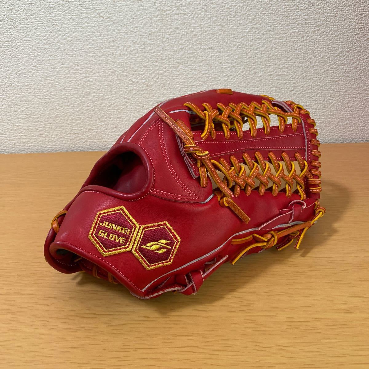 グラブアズキブラウン ジュンケイグラブ赤 超緊急価格 ジュンケイ