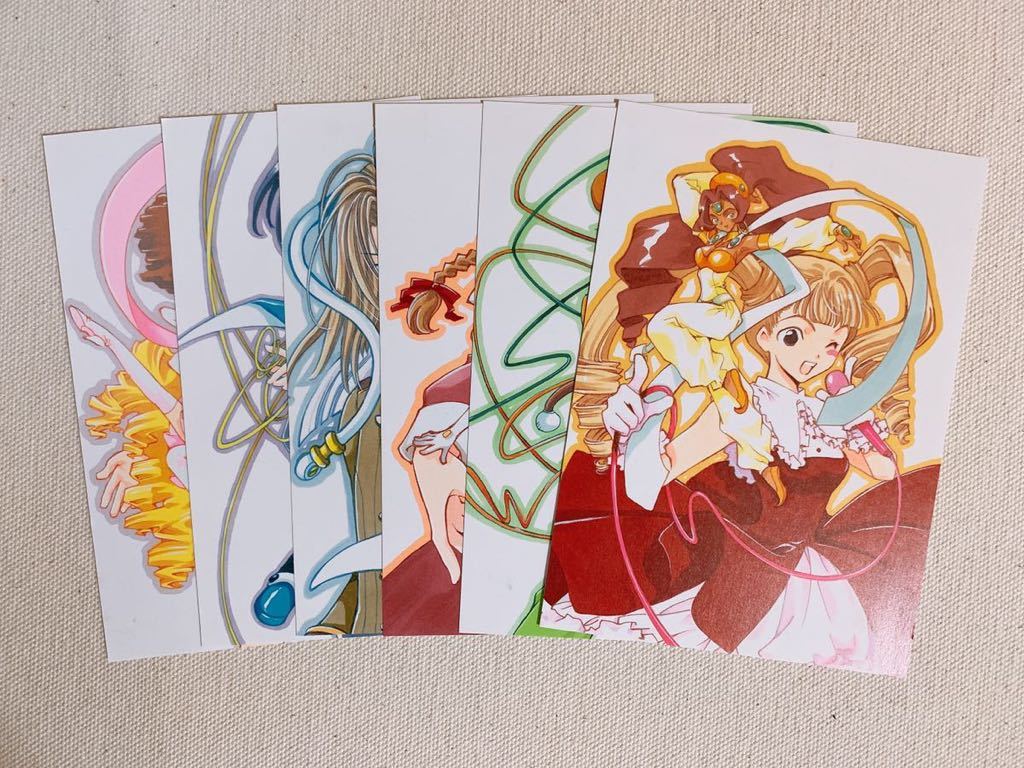 機動天使エンジェリックレイヤー　ポストカード6枚セット+おまけ　CLAMP 100円スタート【エンジェリックレイヤー】ポストカード6枚セット CLAMP