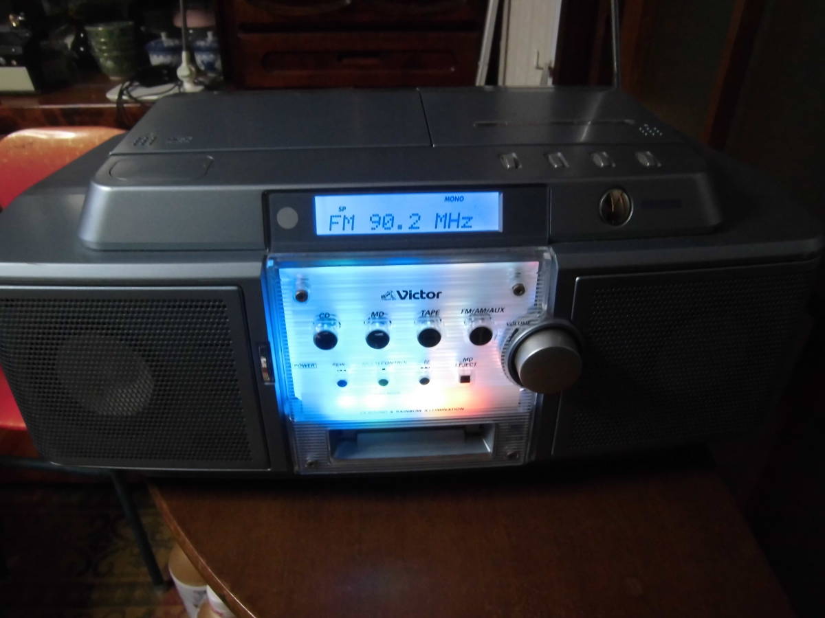 Victor Clavia RC-ZX25MD ラジオ CD MD カセット 全て動作 RC-Z1MD
