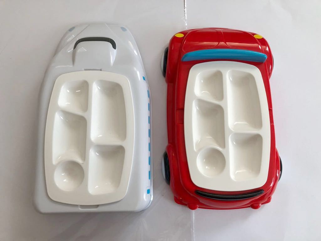 Mo お子様ランチプレート 2つセット 新幹線 車 食器 ベビー キッズ 乗り物 食育 お皿 ワンプレート の落札情報詳細 ヤフオク落札価格情報 オークフリー スマートフォン版