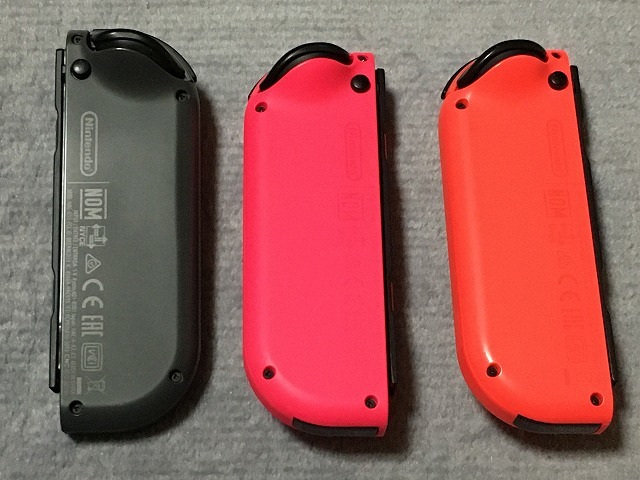 ニンテンドースイッチ 中古 Joy-Con(R)(L) グレー ネオン レッド