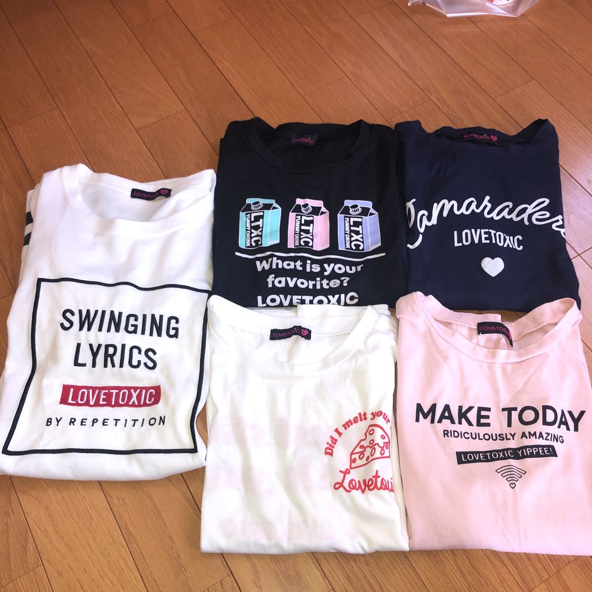 100円 ラブトキシック半袖tシャツ ワンピース5枚セットlサイズ160 の落札情報詳細 ヤフオク落札価格情報 オークフリー スマートフォン版