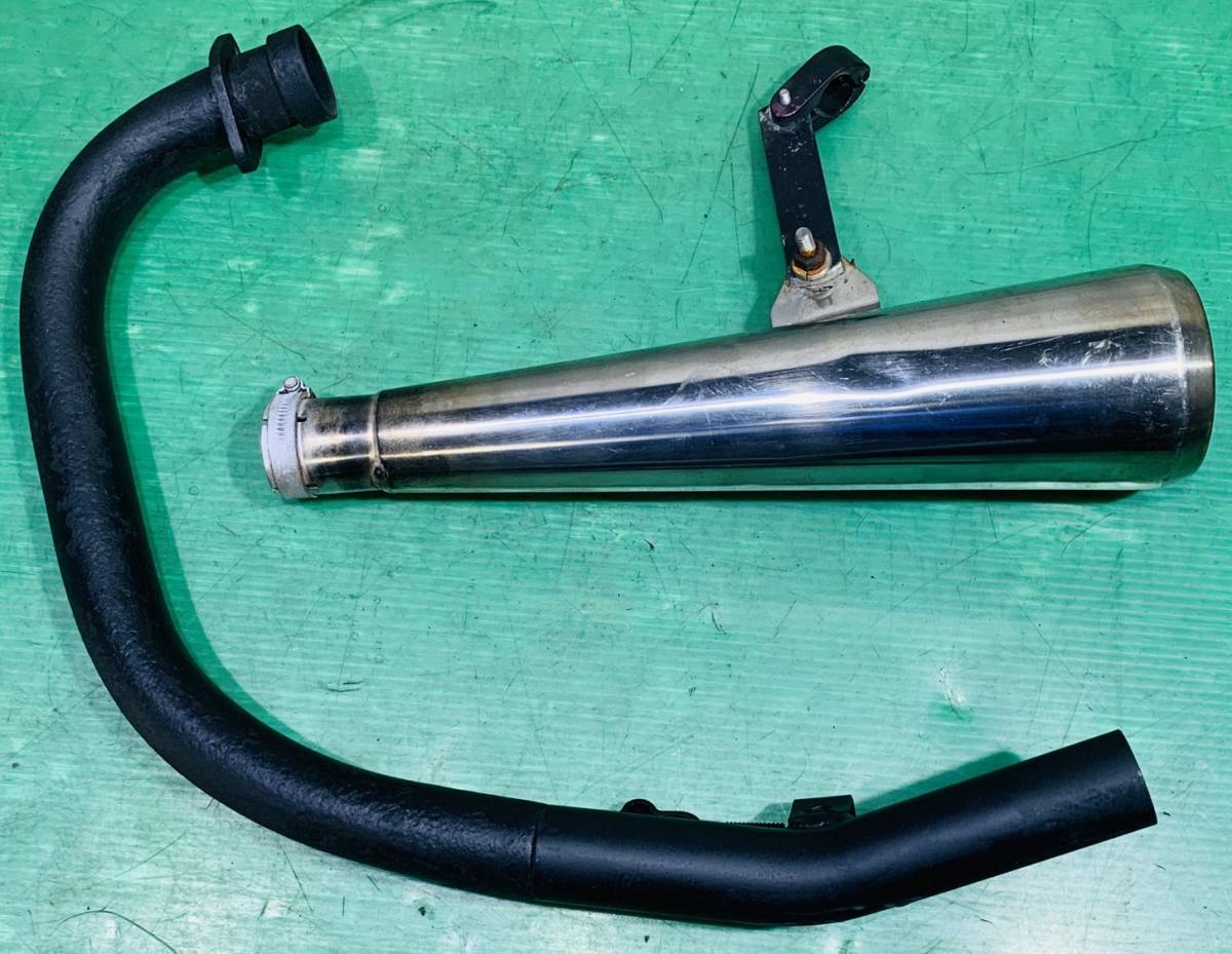 1KH セロー225 スーパートラップマフラー ダウンマフラー 手渡し歓迎 セロー225 1KH posh製トラップダウンマフラー メガホンタイプの落札