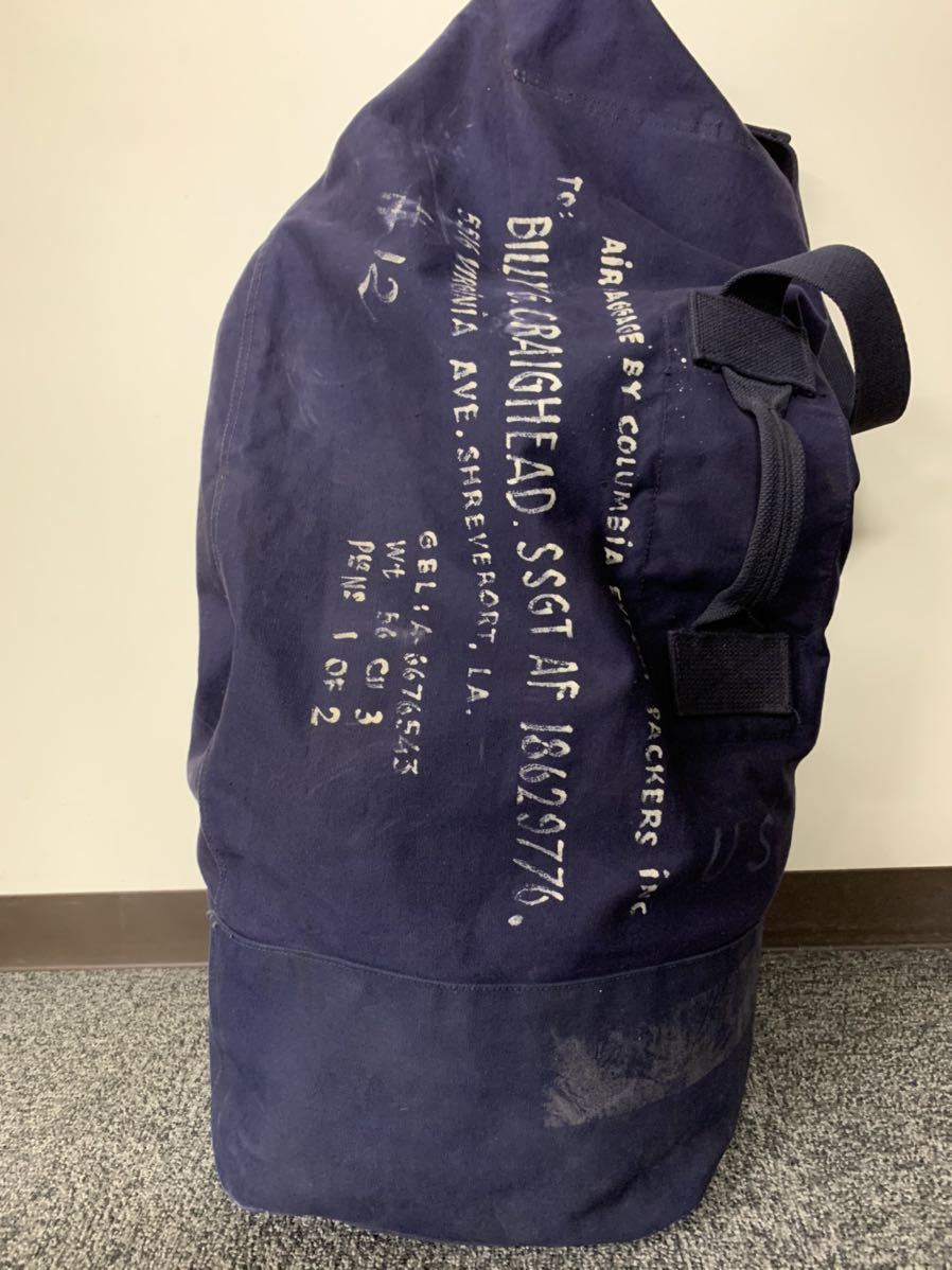 60s 米軍 キャンバス ダッフル バッグ ビンテージ ミリタリー 鞄 60s すく 米軍 キャンバス ダッフル バッグ ビンテージ