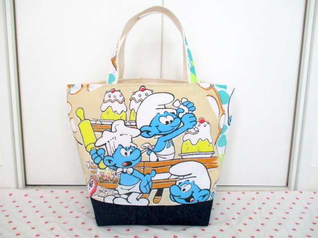 ○新品シーツ！マチ大きい 特大トートバッグ スヌーピー シーツ  