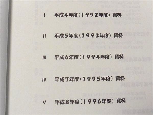 OL75-076 日本数学教育学会 大学入試懇談会資料総集編 平成4年～8年版