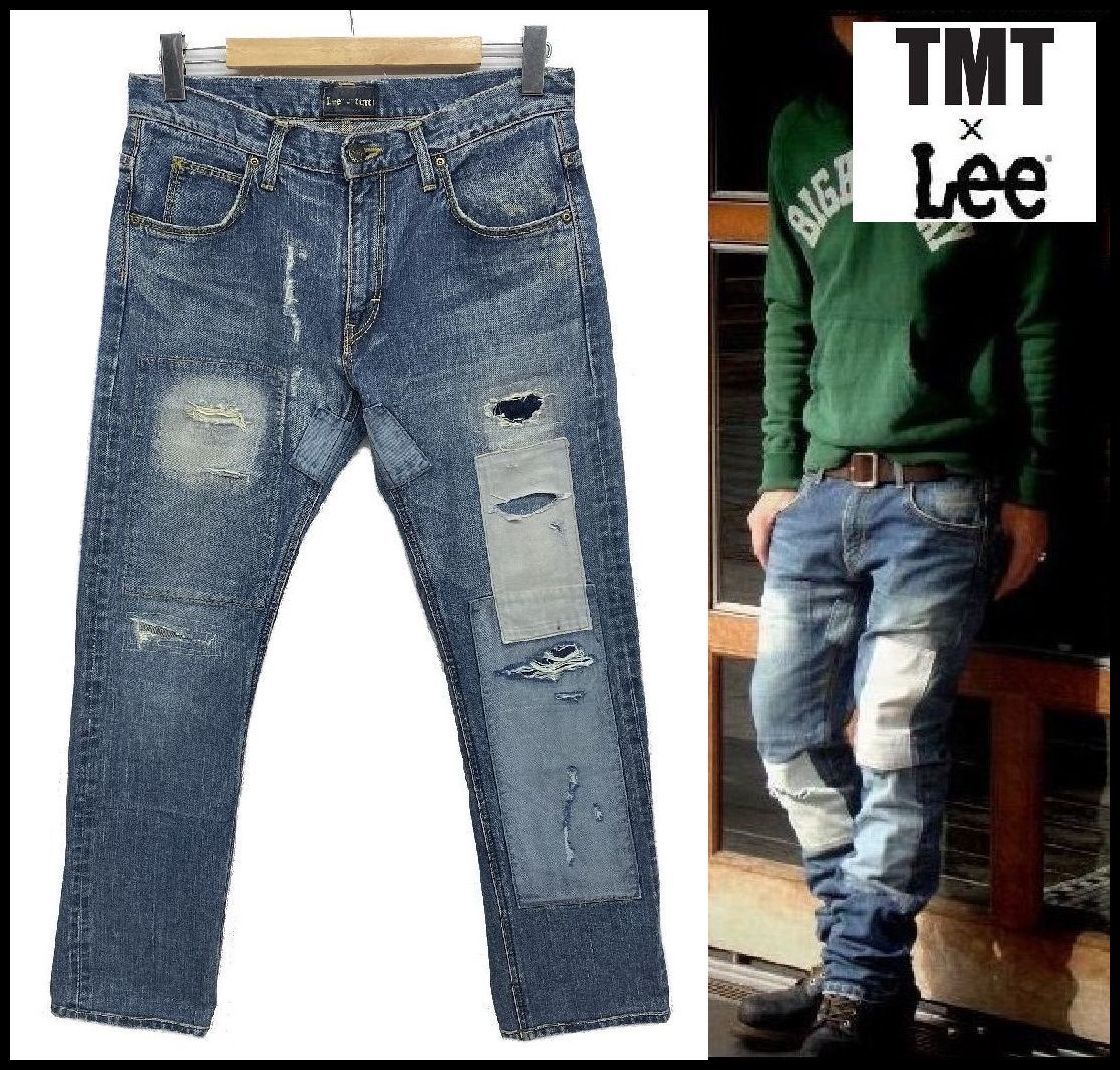 限定 TMT × Lee ティーエムティー リー USED ダメージ パッチワーク