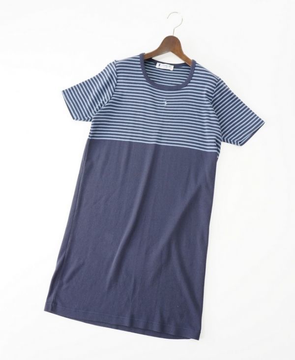 Ta9652 フクゾーfukuzo 春夏 ボーダー柄 切替 半袖 ニット ワンピース ネイビー系 Mサイズ の落札情報詳細 ヤフオク落札価格情報 オークフリー スマートフォン版