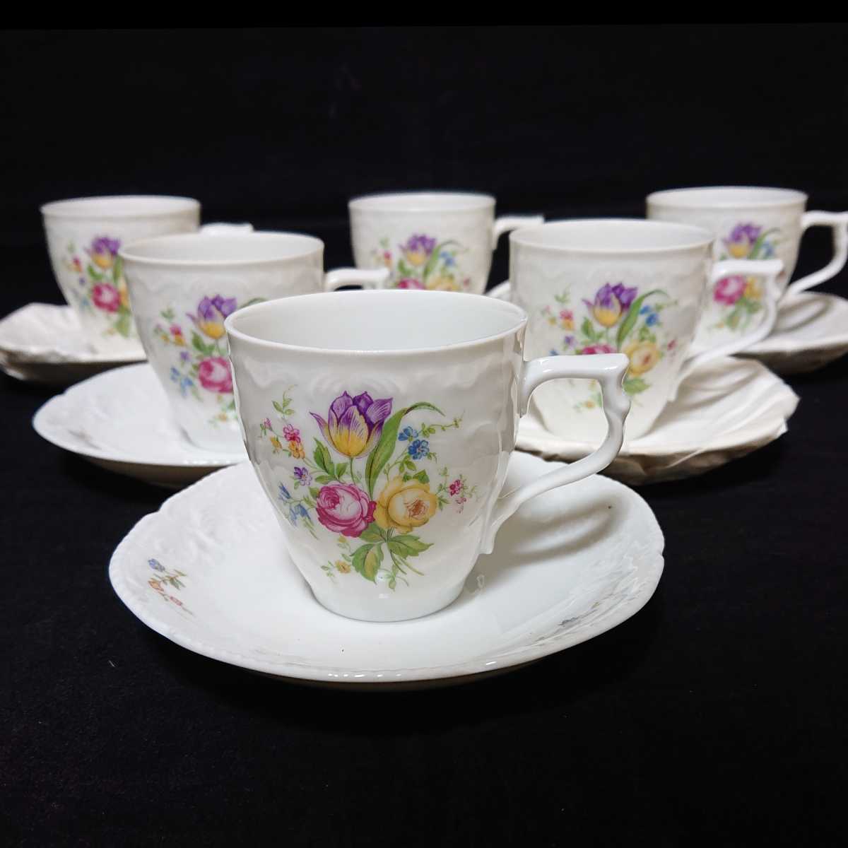 ローゼンタール クラシックローズ カップ ソーサー二客 麗し 