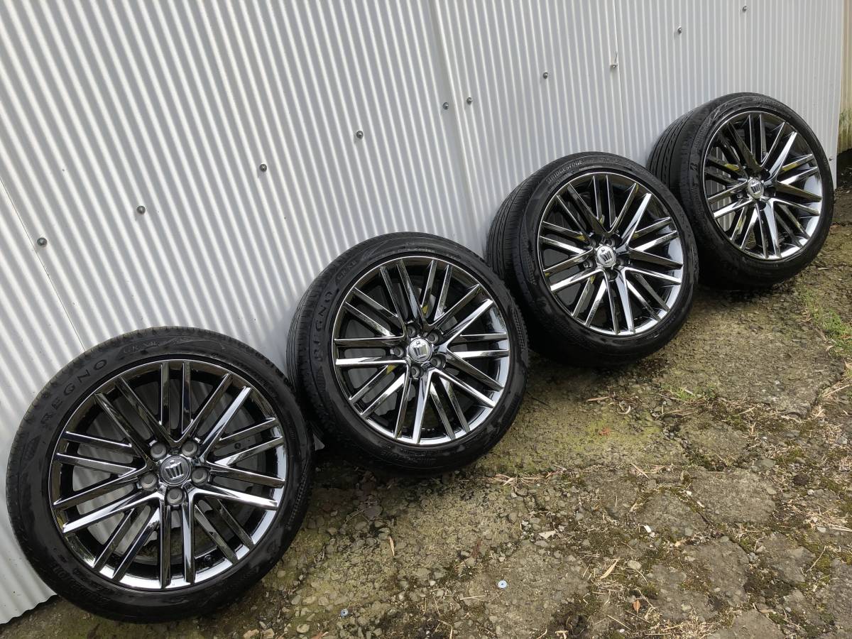 美品 210 クラウン アスリート 純正 スパッタリング 18インチホイール 