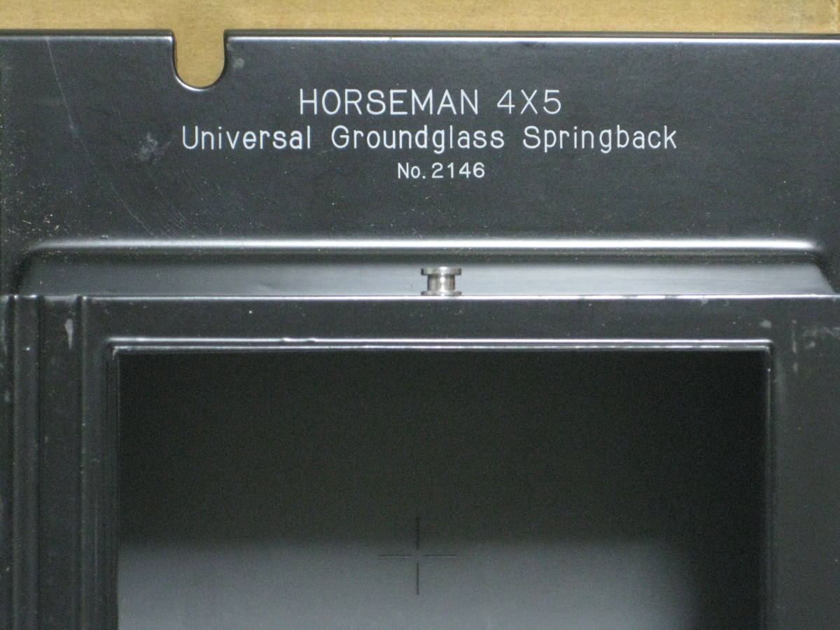 HORSEMAN 4x5 Universal Groundglass Springback ホースマン