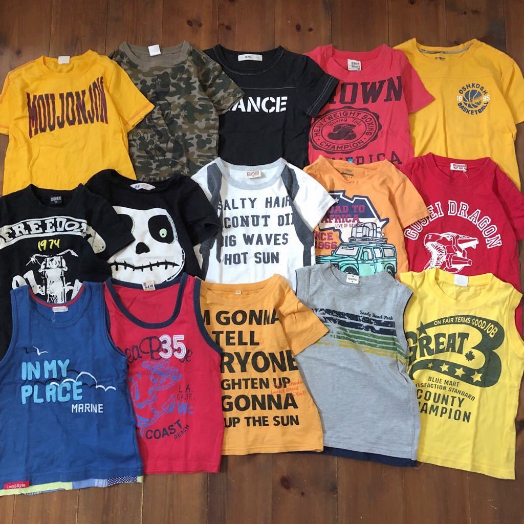110cm男の子服まとめ売り 半袖tシャツ タンクトップオシュコシュh M Mpsラグマート夏服子供服セット の落札情報詳細 ヤフオク落札価格情報 オークフリー スマートフォン版