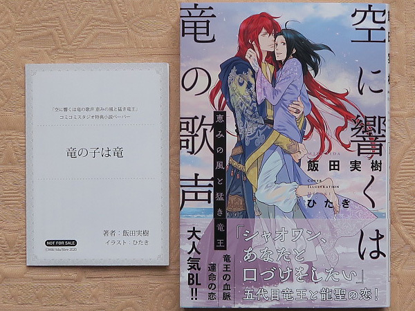 ５月刊 飯田実樹 ひたき 空に響くは竜の歌声 恵みの風と猛き竜王 ペーパー付 リブレ の落札情報詳細 ヤフオク落札価格情報 オークフリー スマートフォン版