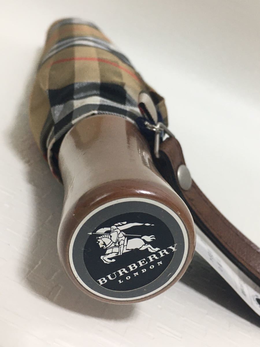 BURBERY バーバリー 折りたたみ傘 晴雨兼用 チェック 柄 フリル