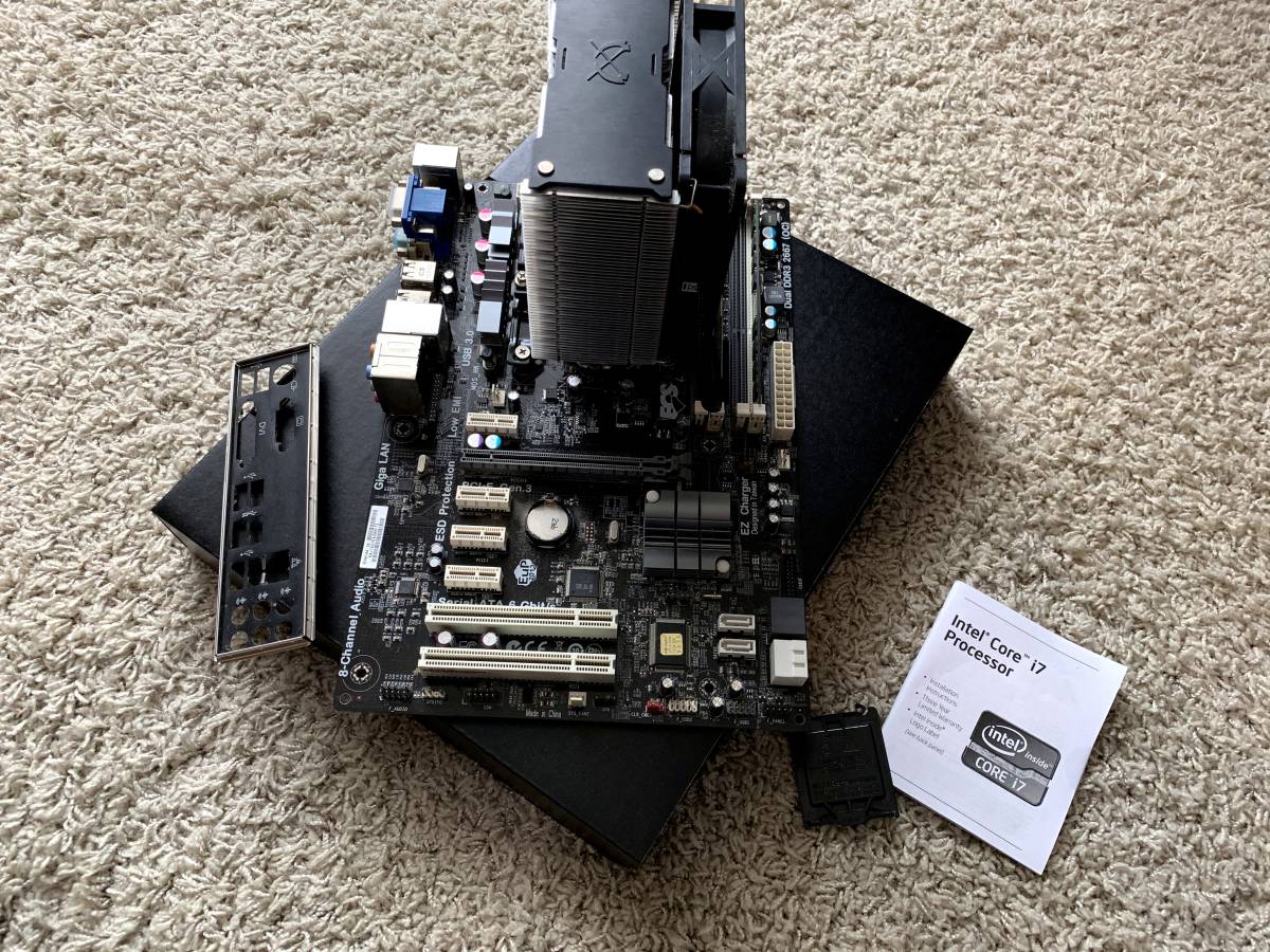 CPU(I7-3770) マザーボード(Z77-H2-A3)メモリ16Gセット