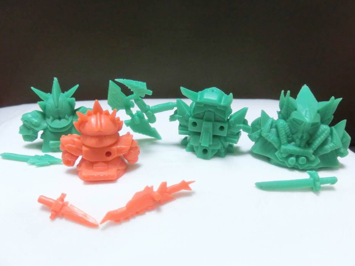ガン消し ナイトガンダム物語 竜を継ぐもの 龍機ドラグーン 龍機ドラグパルサー 新品】SDガンダム外伝 ガン消し 龍機ドラグーン(龍形態) (緑・未切ほか
