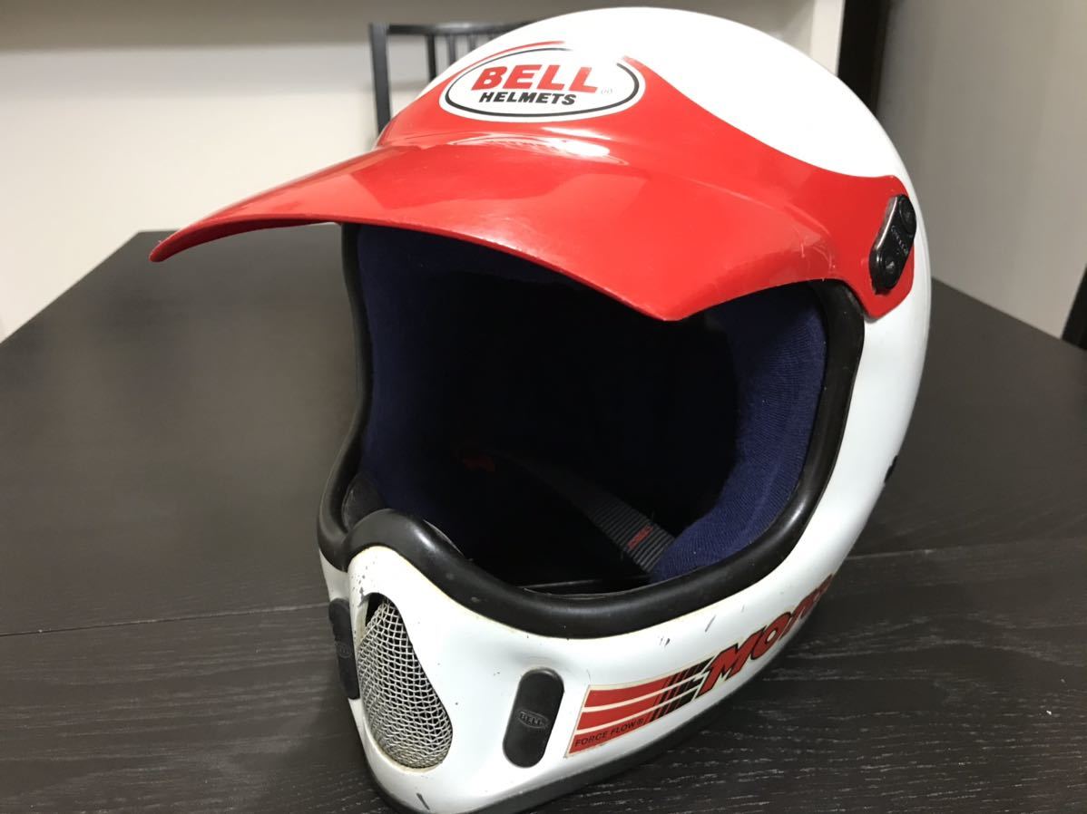 BELL MOTO4 ビンテージ オフロード ヘルメット M 57cm 7 1/8 Sシェル
