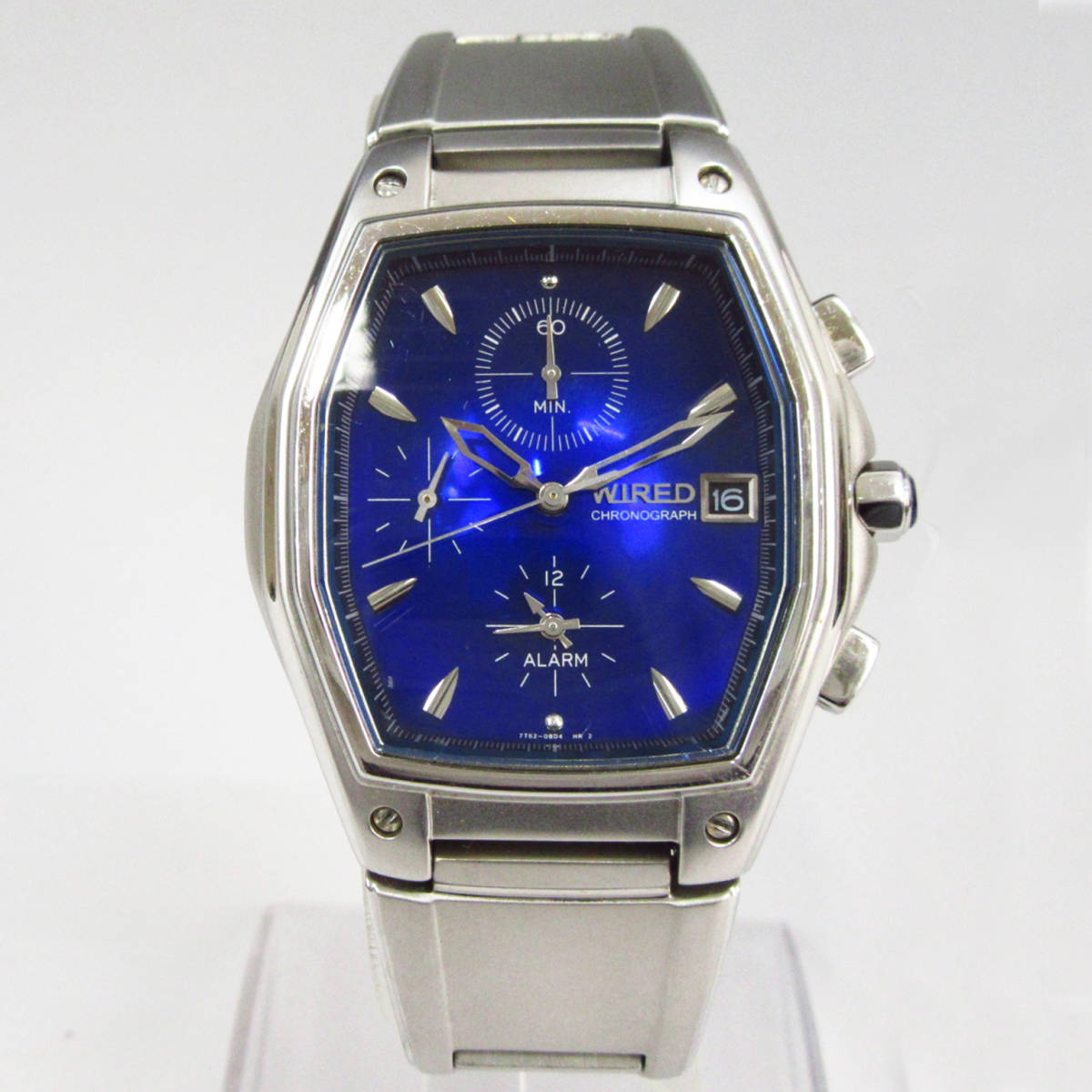 動作品 SEIKO WIRED ALBA クオーツ式腕時計 7T92-0BW0 1/20秒クロノグラフ デイト 26年2月電池交換 札幌市 清田区 平岡 Yahoo!オークション - 美品 電池新品 送料込 セイコー SEIKO ワイアー