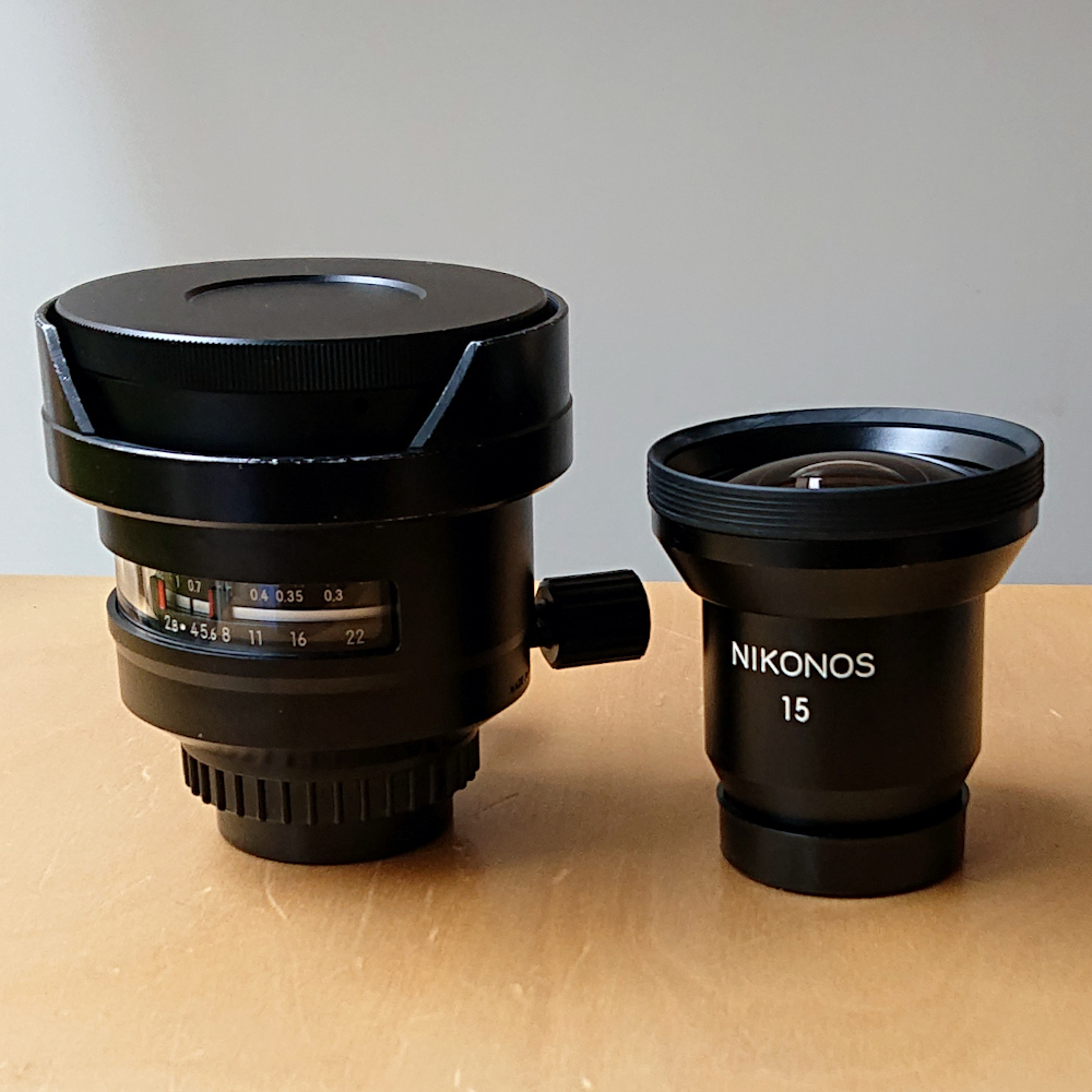 ニコン UW-NIKKOR 15mm F2.8 + NIKONOS 15mm DF-11 ニコノスレンズと