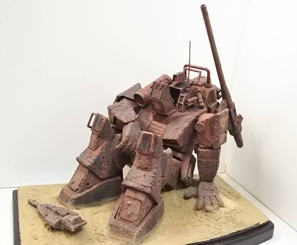 旧キットタカラ1/48ダグラム改造完成品 朽ちダグラムポーズ可能 ジオラマ付き 12）miyasan＜タカラ 1/48 ダグラム＞ | 酒餅80'sロボプラモコン