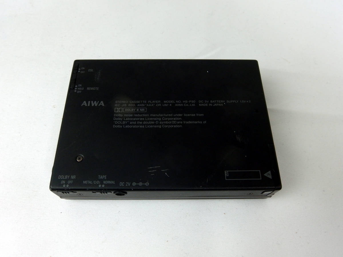 ジャンク】AIWA ダサかっ HS-P50 ステレオカセットプレーヤー