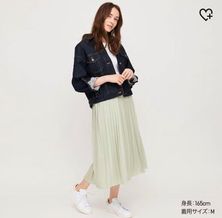 今季 Insta人気 ユニクロ シフォンプリーツロングスカート グリーン Green ミントグリーン 雑誌多数掲載 の落札情報詳細 ヤフオク落札価格情報 オークフリー スマートフォン版