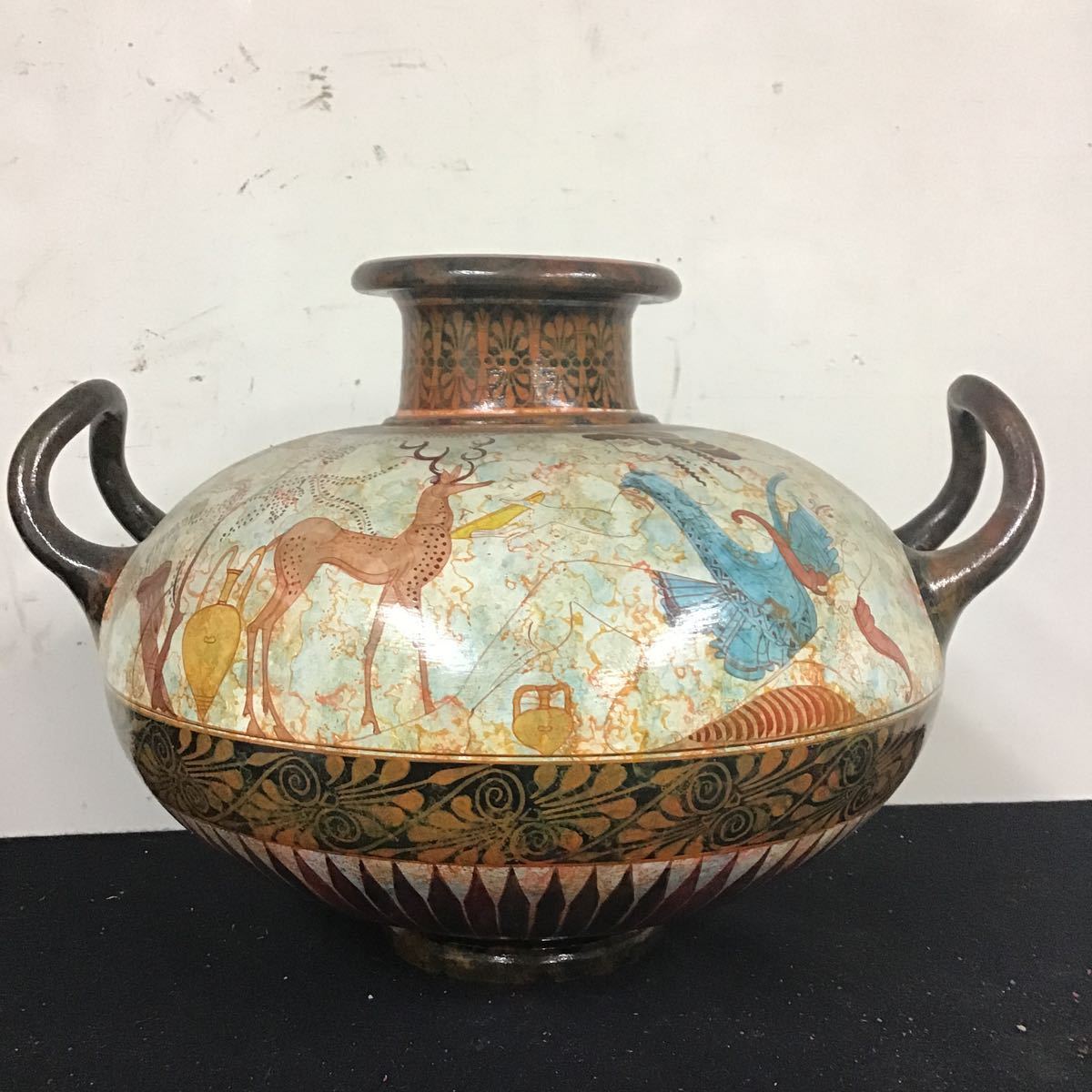 ♦中国 古玩 古陶磁 青磁 双耳 瓶 小壺 骨董品 アンティーク コレクション ♢中国 古玩 古陶磁 青磁 双耳 瓶 小壺 骨董品 アンティーク