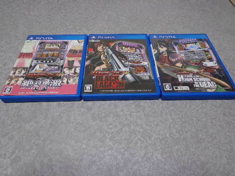 Vitaカセット3本セット 即決 PS Vita ソフト スロッターマニアV 3本