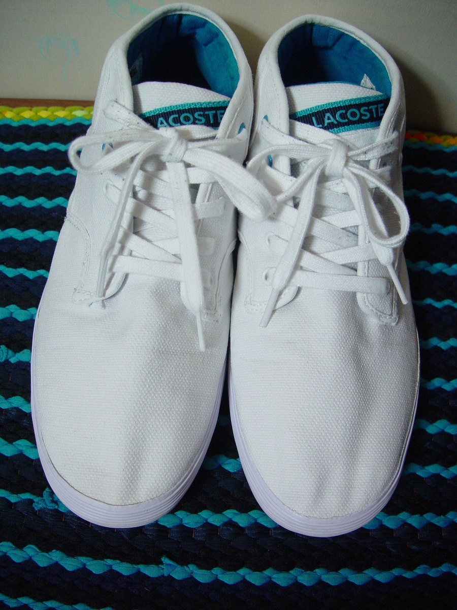 中古品 Lacoste ラコステ ハイカット スニーカー 白 の落札情報詳細 ヤフオク落札価格情報 オークフリー スマートフォン版